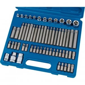 Image of Draper Expert 61 Piece Combination Drive Mechanics Torx Socket and Bit Set Combination