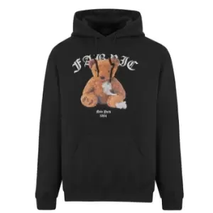 Image of Fabric Bear Hoodie Mens - Black