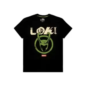 Image of Loki T-Shirt Logo Badge Size M