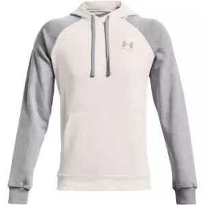 Image of Under Armour Fleece Colour Block Hoodie Mens - White
