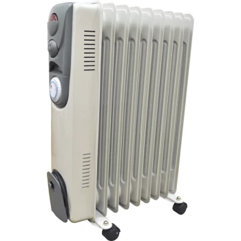 Image of Oil Filled Radiator 9 Fin 2KW Timer + 3 Settings