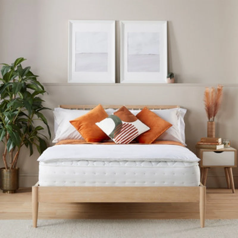 Image of Slumberdown Sleep Soundly Climate Control Mattress Topper White