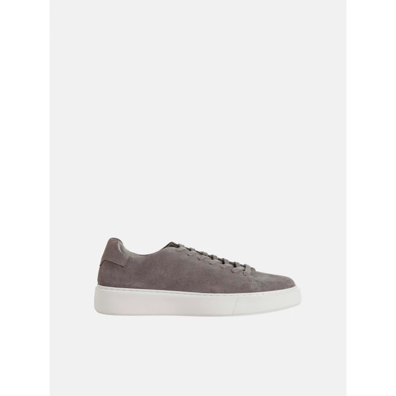 Image of Jack and Jones Stockholm Leather Sneaker Mens Ash male 7 (41)