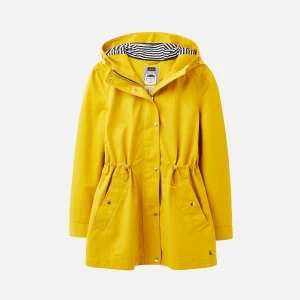 Image of Joules Womens Shoreside Waterproof A-Line Coat - Antique Gold - UK 14