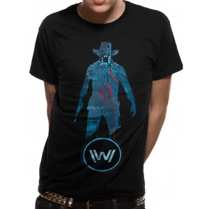 Image of Westworld - Blue Man Mens Medium T-Shirt - Black