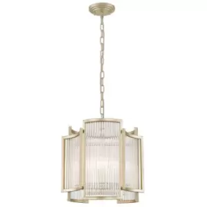 Image of Zumaline Sergio Pendant Ceiling Light, Gold, 3x E14