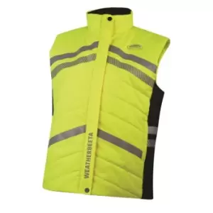 Image of Weatherbeeta Reflective Quilted Gilet - Yellow