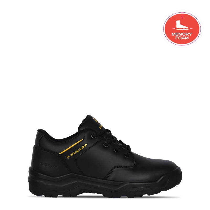 Image of Dunlop Kansas Steel Toe Cap Shoes Black male 3 (36)