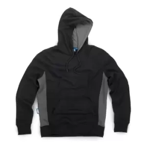 Image of Tough Grit 821595 2-Tone Hoodie Black / Charcoal M