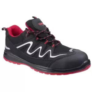 Image of Centek Mens Leather FS312 Safety Work Trainers (9 UK) (Black)