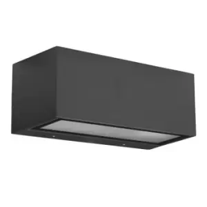 Image of Nemesis Aluminium 1 Light Outdoor Wall Light Urban grey IP54, E27