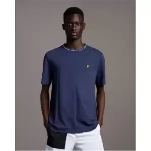Image of Lyle and Scott Ringer T-Shirt - Blue