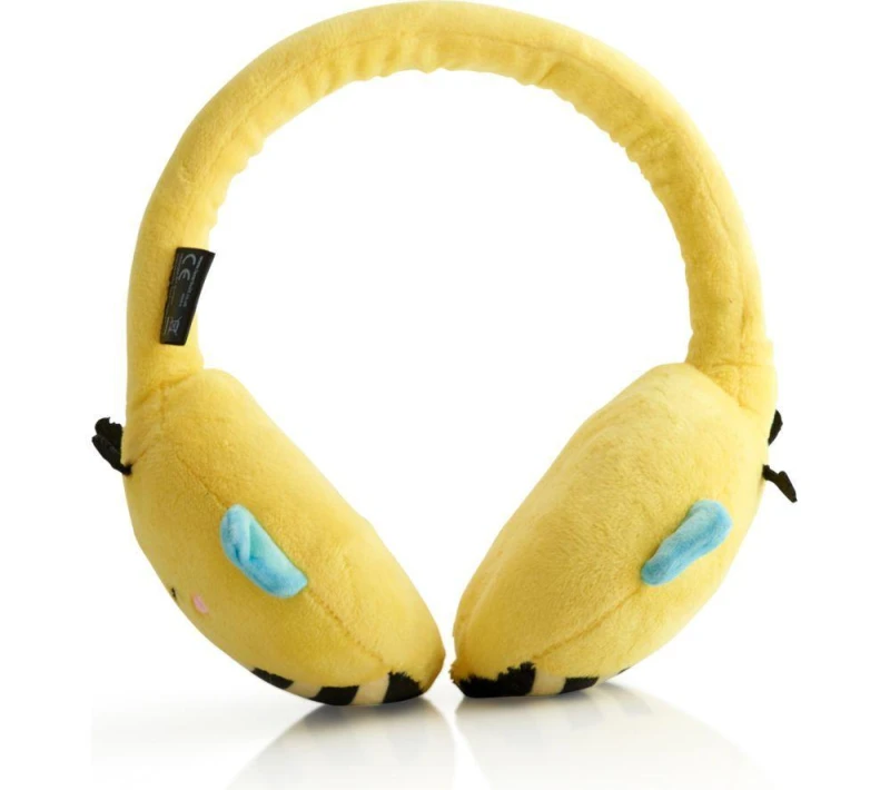 Image of LAZERBUILT Squishmallows Sunny Plush Wireless Bluetooth Headphones - Yellow, Yellow 5060777101510