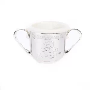 Image of Silverplated Engravable My Christening Cup