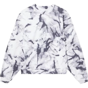 Image of Calvin Klein Jeans Marble AOP Crew Sweatshirt - Quiet Grey 0IM
