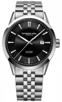 Image of Raymond Weil Mens Freelancer Automatic Stainless Steel Watch