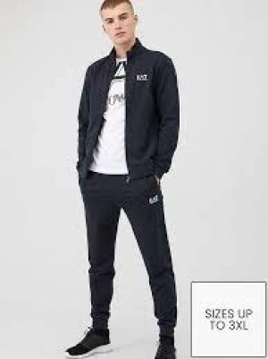 Image of Emporio Armani EA7 Core ID Logo Tracksuit Navy Size 2XL Men