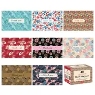 Image of chiyogami designs 40 thank you cards with envelopes 4 12 x 3" blank ca