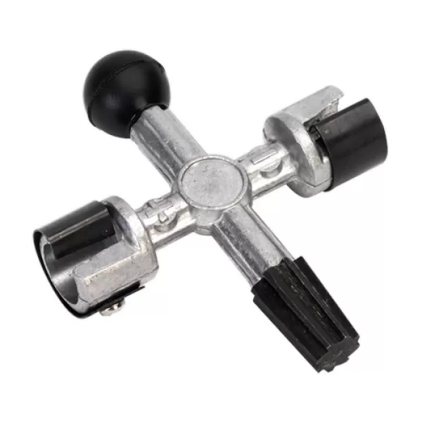 Image of Genuine SEALEY AK418 Battery Post & Terminal Cleaner 4-Way