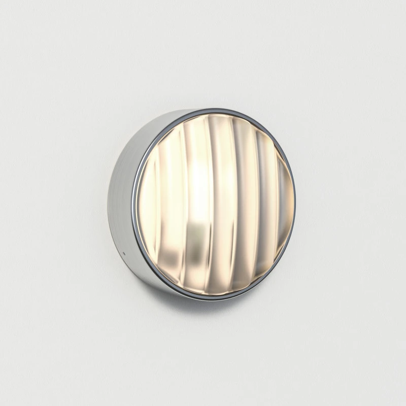 Image of Astro Astro Montreal 200 Outdoor Flush Wall Light - Stainless Steel