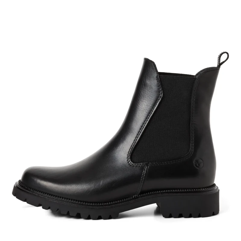 Image of tamaris Womens boots Tamaris Chelsea confort en cuir Noir Female 38
