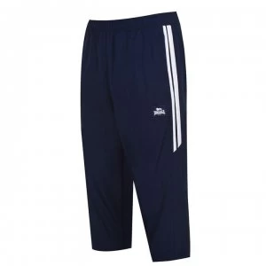 Image of Lonsdale 2 Stripe three quarter Pants Mens - Navy