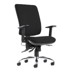 Image of Senza ergo 24hr ergonomic asynchro task chair - black