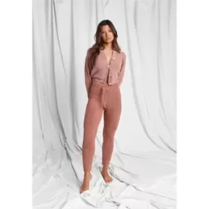 Image of Missguided Recycled Popcorn Jogger - Brown