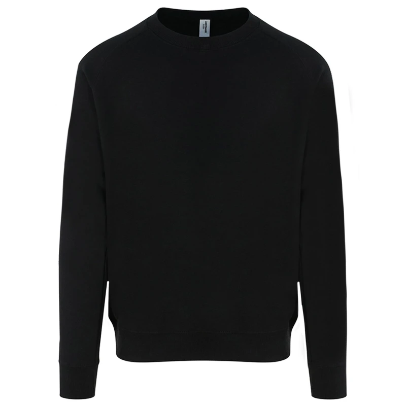 Image of AWDis AWDis Men Just Hoods Graduate Heavyweight Sweatshirt in Black Size: X-Small Black XS Male 5059269336493