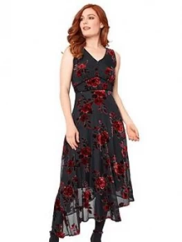 Image of Joe Browns Remarkable Devore Dress, Black, Size 14, Women