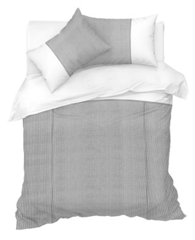 Image of Sweet Dreams Modern Design Soft Fabric Duvet Cover Set With Pillowcases Black