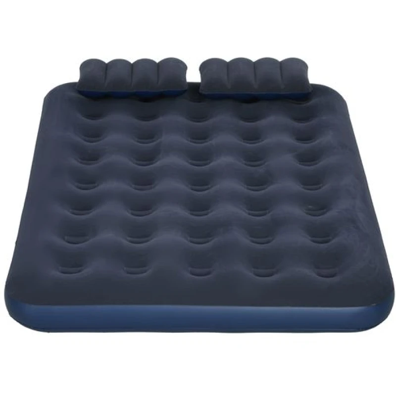 Image of Outsunny Outsunny Queen Inflatable Mattress with Hand Pump, Pillows, 203 x 152 x 22cm