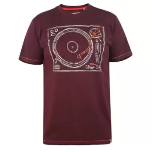 Image of Duke Mens Pavilion D555 Retro T-Shirt (L) (Burgundy)