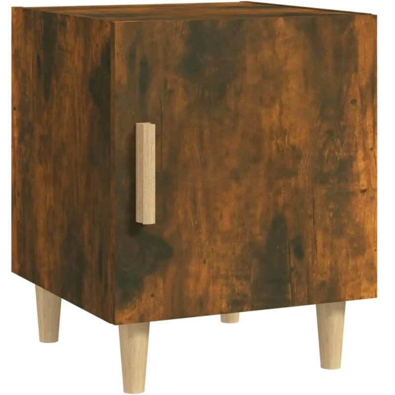 Image of VIDAXL Bedside Cabinet Smoked Oak Engineered Wood vidaXL 8720286973196