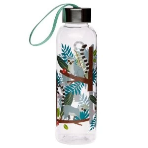 Image of Spirit of the Night Lemur 500ml Reusable Plastic Water Bottle with Metallic Lid
