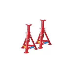 Image of Heavy Duty Hilka 3 Ton Tonne Fixed Axle Stand Stands Lift Jack 3T Red 82411507