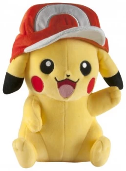 Image of Pokemon Pikachu with Ashs Hat Large Plush.