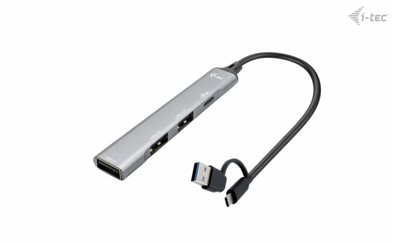 Image of i-tec i-tec USB-C/USB-A Metal HUB 1x USB 3.0 + 3x USB 2.0 CAHUBMETALMINI4