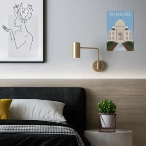 Image of Tajmahal Multicolor Decorative Metal Wall Accessory