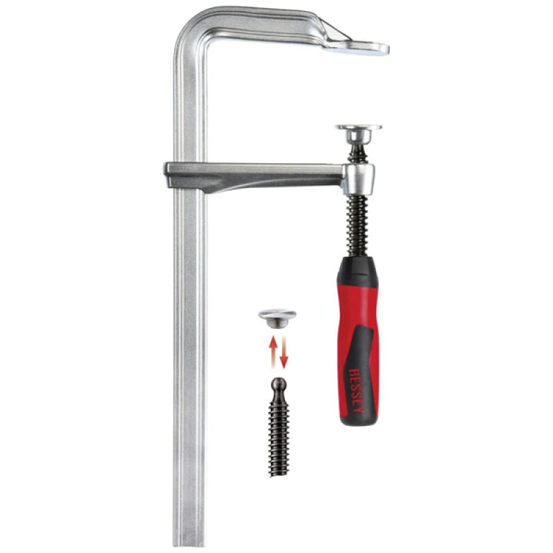 Image of Bessey TKPN Heavy Duty Malleable Cast Iron Screw Clamp TKPN100BE Clamp Capacity (Length): 1000mm