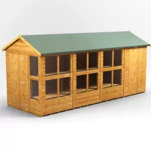 Image of 16X6 Power Apex Potting Shed Combi Including 4ft Side Store