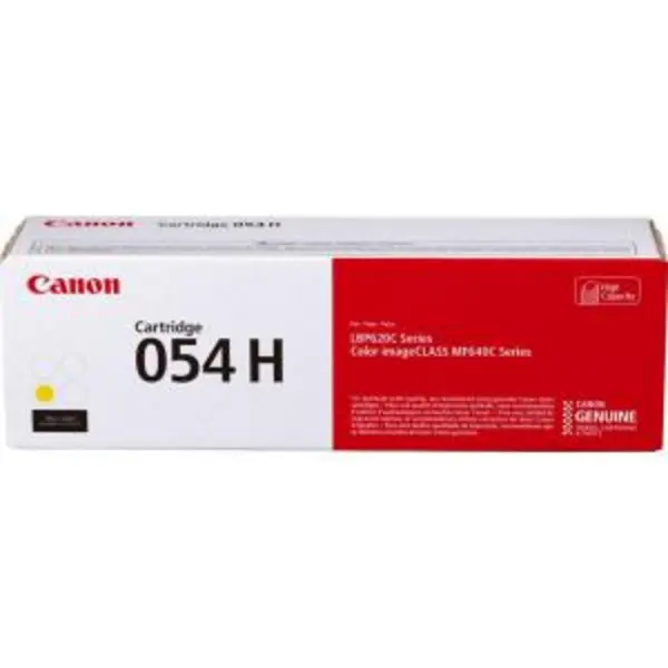 Image of Canon 054HY Yellow High Capacity Toner Cartridge - 3025C002 (Original)