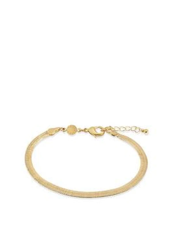 Image of Katie Loxton The Curated Collection Ciana Snake Gold-Plated Chain Bracelet Gold female KLJ6277