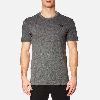 Image of The North Face Mens Simple Dome Short Sleeve T-Shirt - TNF Medium Grey Heather - L