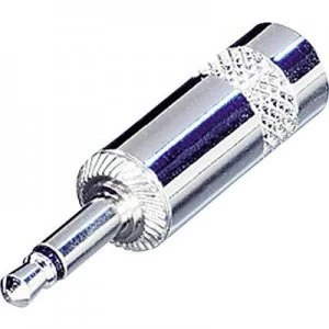 Image of 3.5mm audio jack Plug straight Number of pins 2 Mono Silver Rean AV NYS226