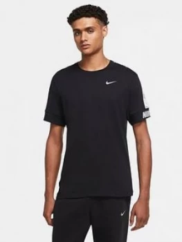 Image of Nike Repeat 2.0 Tape Reflective T-Shirt - Black