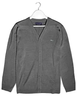 Image of BadRhino Essential Knitted Cardigan - Grey, Size XL, Men