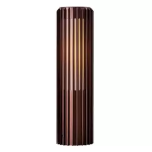 Image of Aludra 45cm Outdoor Pedestal Light Dark Brass, E27, IP54