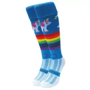 Image of Wacky Sox Unicorn Football/Rugby Socks Snr - Multi