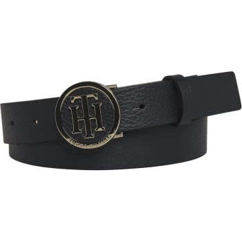Image of Tommy Jeans Th Round Buckle Belt 3.0 - Sky Captain